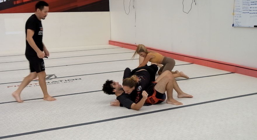 practicing fight