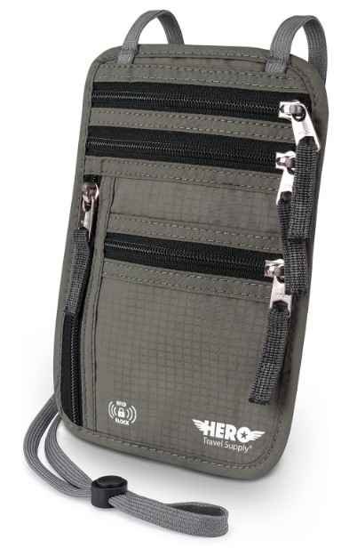 HERO Neck Wallet for Travel