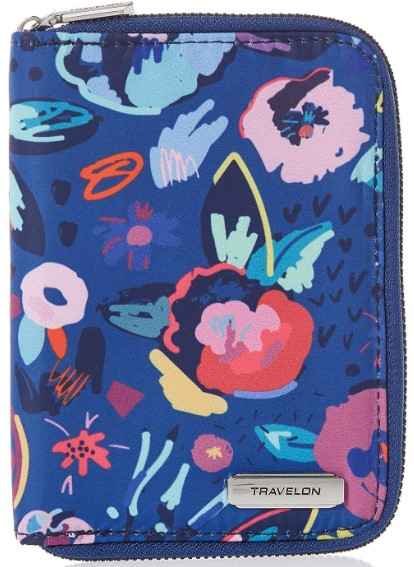 Travelon RFID Blocking Passport Zip Wallet For Travel