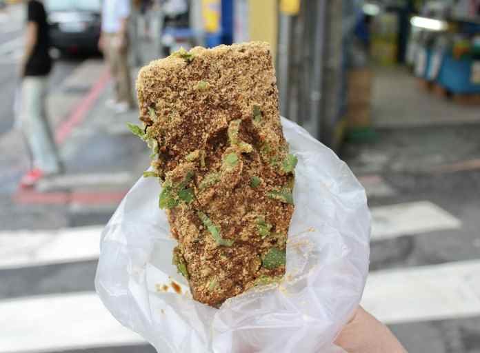 Pig's Blood Cake at Flushing Night Market